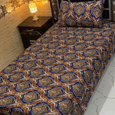4 Pieces Crystal Cotton Single Pair Bedsheet  SB 557